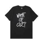 Футболки Stussy What Up Cuz? Tee 'Black' 1