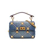Сумка-сэтчел Denim Roman Stud среднего размера (2018-2026 годы) 1