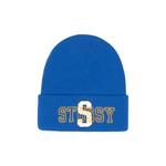 Шапки Stussy Cuff Beanie Varsity S 'Blue' 1