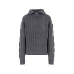 cable-knit quarter-zip sweater 1