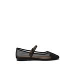Maniel Mesh Maryjane Flats (1см) - Черный 1