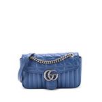 Маленькая сумка на плечо GG Marmont Flap Bag Mixed Matelasse Leather 1