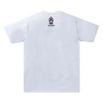 Футболки BAPE Baby Milo Shark College Tee 'White/Grey' 2
