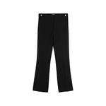 gold-tone buttoned bootcut trousers 1