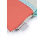 Маленький косметичек Crossing Tessa Colour Block - Коралловый/Бело-бежевый 2