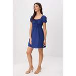 Тканое мини-платье Navy Blue Lined Short Balloon Sleeve Mini Woven Dress Twoss26El00818 2