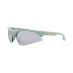Солнцезащитные очки Gucci Shield-Frame Injection 'Green/Silver' 1