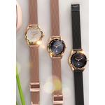 Часы Krystalline Sleek Rose Gold Black с кристаллами SWAROVSKI® 5