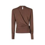 wrap-style side-tie blouse 2