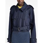 belted boxy-fit cropped parka jacket 4