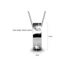 Кольцо-подвеска-ожерелье, украшенное кристаллами SWAROVSKI® — Белое золото/Прозрачный 4