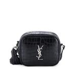 Маленькая сумка через плечо Classic Monogram Blogger с тиснением под кожу крокодила 1