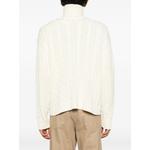 cable-knit graphic-print sweater 4