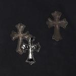Полузастежки Chrome Hearts Ponyhair Cross Quarter Zip 'Black' 3