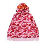 Худи BAPE ABC Camo 2nd Shark Full Zip «Розовый» 2