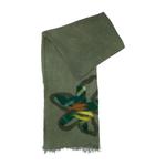 Шарф с цветочной аппликацией 1