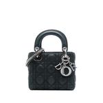 2015 Mini Iridescent Lambskin Cannage Lady Dior satchel 1