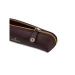 logo-print leather pencil case 4