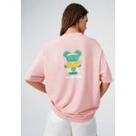 K-SWISS X WASABI BEAR УНИСЕКС СВОБОДНАЯ ФУТБОЛКА С ЛОГОТИПОМ 2