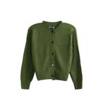 crew-neck button-up cardigan 1