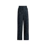 stripe-pattern wide-leg trousers 1