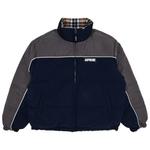 Пуховики Supreme Reversible Puffer Jacket «Navy» 1