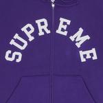 Худи Supreme x Champion на молнии с капюшоном 'Purple' 2
