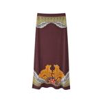 graphic-print A-line skirt 1