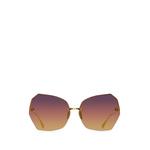 geometric-frame sunglasses 1