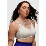 Непоролоновый бюстгальтер без косточек с чашкой-спейсер для полной фигуры, белый, хлопок 3
