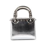 Сумка-сэтчел Lady Dior Bag Lizard with Metal Applique размера мини 2