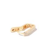 Серьга Mini Rectangle из желтого золота с бриллиантами 2