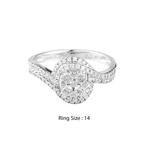 LITZ 18K Белое золото Кольцо с бриллиантом DR2092 4