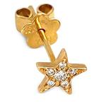 Серьги Mini Lucky Stars из желтого золота с бриллиантами 2
