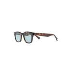 tortoiseshell-effect square-frame sunglasses 2
