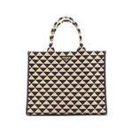 Symbole Shopper Jacquard Large tote bag 1