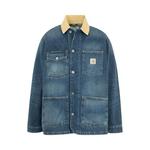 Куртка Carhartt WIP Warren Chore Coat 'Blue/Dusty Brown' 1