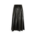 Eleni panelled leather midi skirt 2