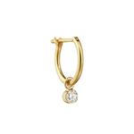 Серьга Lily из желтого золота с бриллиантами 1