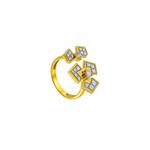 TOMEI кольцо коллекции Diamond Cut, желтое золото 916/22K 2