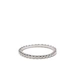 Кольцо Ball Chain из белого золота 1