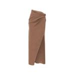 draped denim midi skirt 1