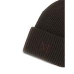 rib-knit cashmere beanie hat 2