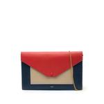 Большая сумка через плечо Tricolor Leather Pocket Envelope Flap on Chain (2015 год) 1