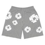 Denim Tears Pinstripe Wreath Sweatshorts 'Серый' 2