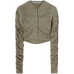 Укороченный кардиган Lurex со сборками 1