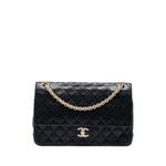 Стеганая сумка на плечо CC Bijoux Chain Double Flap среднего размера (1994-1996 годы) 1