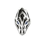 Серебряное кольцо Naga с сапфирами 1