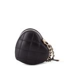 Клатч CC in Love Heart Chain Necklace Zip Coin Purse Quilted Lambskin 2