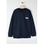 Темно-синий New Oversize/Wide Soft Textured College Unlined Plus Size Sweatshirt Tmnaw26Ao00007 2